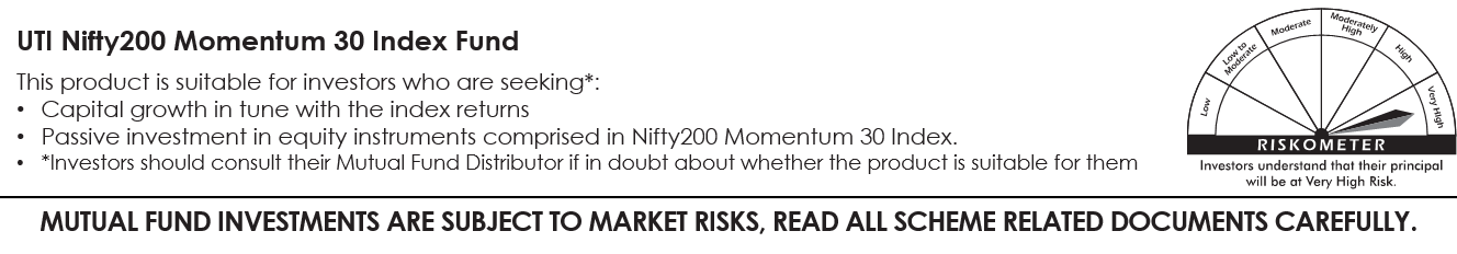 Momentum Fund: UTI Nifty200 Momentum 30 Index Fund Riskometer
